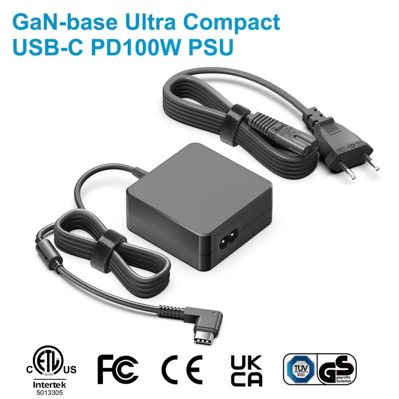 100W GaN स्क्वायर PD USB-C पावर एडाप्टर