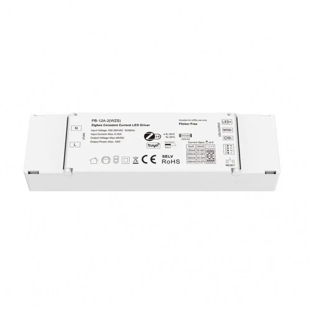 12W TUYA Zigbee CCT डिमेबल एलईडी ड्राइवर