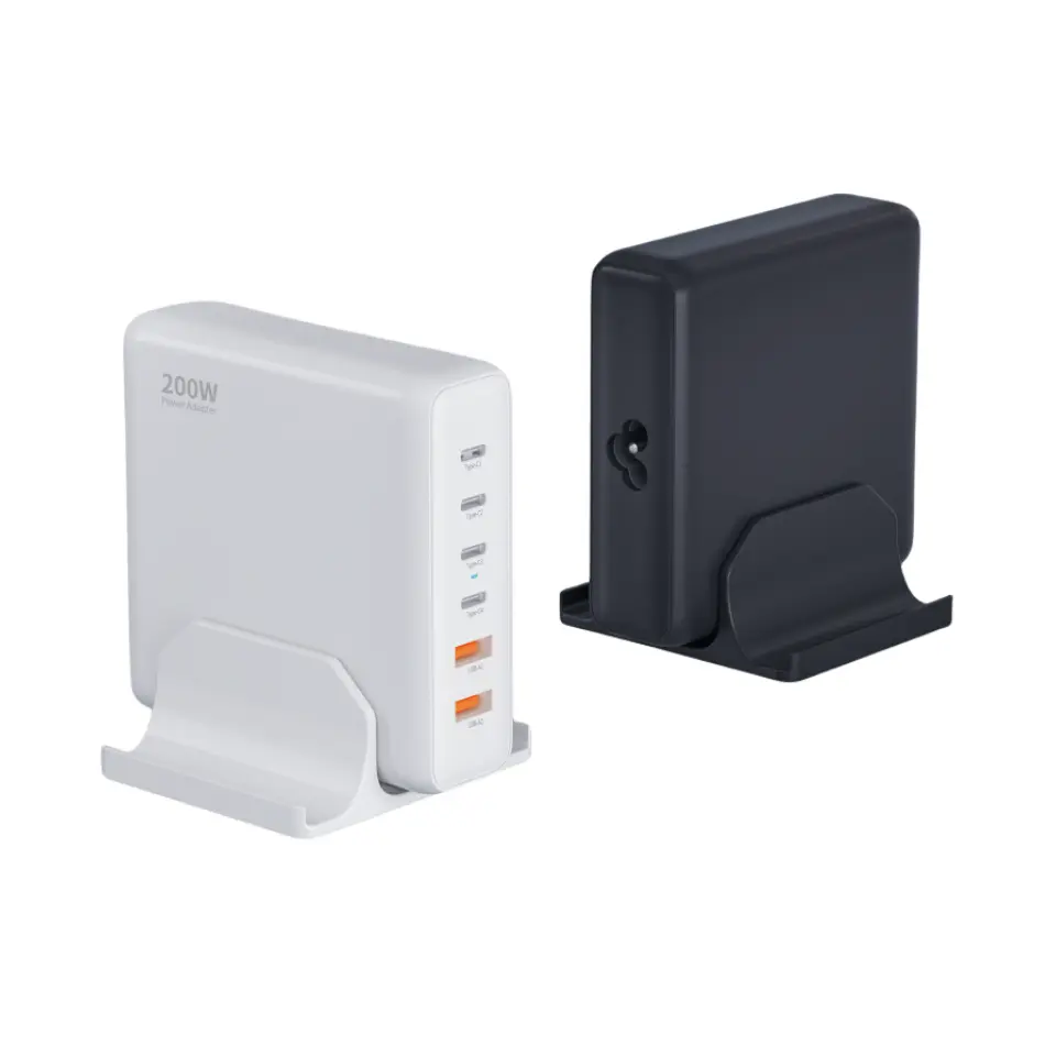 6 टाइप सी पोर्ट के साथ 200W डेस्कटॉप पीडी चार्जर