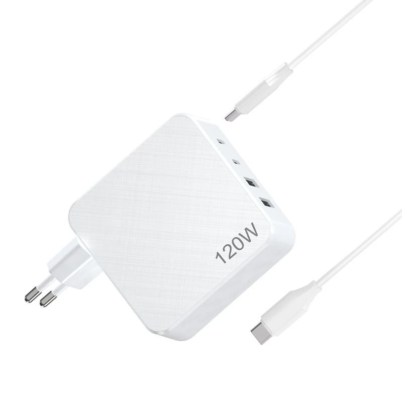 लैपटॉप मल्टी पोर्ट वॉल चार्जर 120W GaN USB C चार्जर
